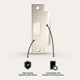 thumbnail image 2 of Mega Handles Standard ASA Strike Plate for Doors | Stainless Steel with Easy Installation Mounting Hardware, 2 of 5
