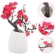 thumbnail image 2 of GOOHOCHY Flor de ciruela artificial Fliga de ciruela falsa en la maceta decorativa artificial en macetas bonsai, 2 of 7
