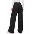 thumbnail image 4 of MOSHU Wide Leg Jeans for Women Elastic Waisted Denim Pants Straight Casual Womens Jean with Side Pockets, 4 of 10