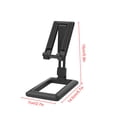 thumbnail image 3 of justharion Phone Holder Retractable Desktop Tablet Bracket Plastic Non-slip Mobile Stand for Home Office, Black, 3 of 7