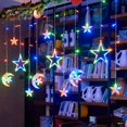 thumbnail image 4 of Usb Alimenté Chaîne Lumineuse Conduit Fée Étoile Lune Chaîne Luminosité Réglable Multiples Modes de Lumière Usb Alimenté Décoration Murale Fenêtre Lumière Décorative, 4 of 8