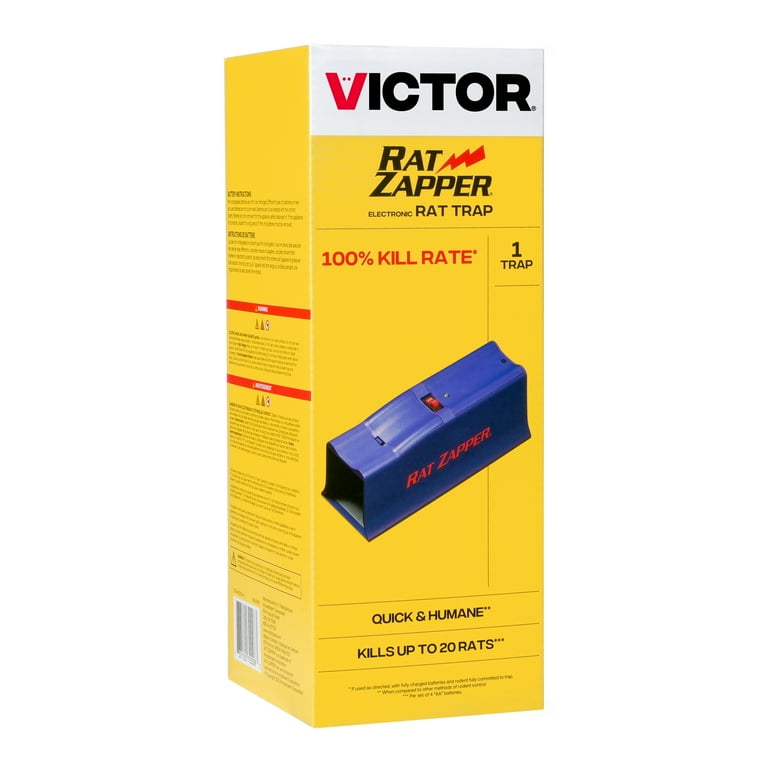 Victor Rat Zapper: Safe, No-View, No-Touch Rodent Catcher, Battery
