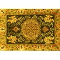 thumbnail image 1 of Ahgly Company Indoor Rectangle Medallion Yellow Traditional Area Rugs, 5' x 7', 1 of 4