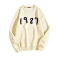 thumbnail image 2 of AMERTEER T-Shirts Graphiques Décontractés à Manches Longues pour Femmes, Col Rond, Sweatshirts, Pull-Over, 2 of 5