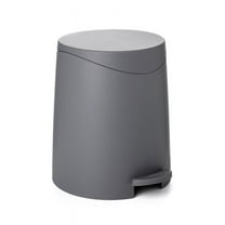 Superio Small Trash Can with Lid 3 Liter Grey