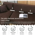 thumbnail image 4 of TOPCHANCES 2-Pieces L-Shaped Sectional Sofa Covers, Thicken Velvet Sofa Couch Slipcovers for 3 Seats+3 Seats Corner Couch (Brown), 4 of 12