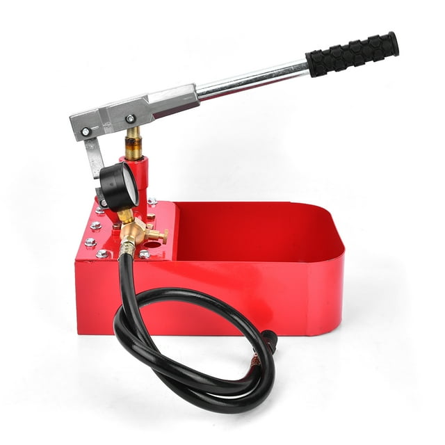Wchiuoe 7MPa Pipe Pressure Testing Tool, Manual Pressure Test Pump, For Chemical Industry Construction