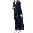 thumbnail image 5 of Abbraccia Sweatshirt Homewear Winter Loungewear Zipper Lounger Robe Women, 5 of 9