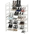 thumbnail image 5 of 3-Tier Stackable Shoes Rack Storage Shelf, Bronze, 5 of 6