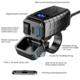 thumbnail image 2 of Motorcycle Phone Chargers PD3.0+QC3.0 Quick Charge Device Waterproof SAE to USB Adapter with On/Off Switch Real Time Voltage Display for Phone, Tablet, GPS Navigation, 2 of 7