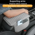 thumbnail image 3 of Yazoeia Car Center Console Cover, Leather Vehicle Car Armrest Protector Cushion with 2 Side Storage Pockets, Comfortable Auto Interior Decorative Accessories, Universal for SUV, Truck, CJC912-116095, 3 of 6