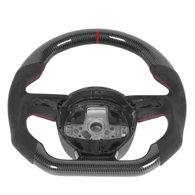 Volante de fibra de carbono de gamuza apto para B8.5 RS3 RS4 RS5 RS6 S7 RS7 2013-2016