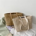 thumbnail image 2 of Nvzi Bolso de hombro tejido, bolso de mano tejido y bolso de cosméticos, bolsos de mano tejidos elegantes para playa de verano 15,94 x 5,11 x 10,03 pulgadas - Caqui C, 2 of 5