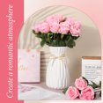 thumbnail image 4 of Flores artificiales con forma de hotop, 40 unidades, con tallo largo, color rosa, 4 of 6