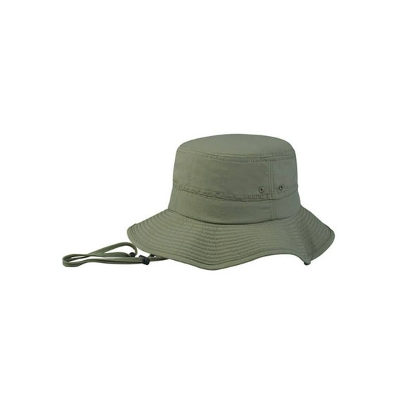 TASLON UV BUCKET HAT, Olive Medium/Large