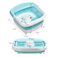 thumbnail image 2 of Gymax Foldable Foot Spa Bath Motorized Massager w/ Bubble Heat Red Light Stress Relief, 2 of 10