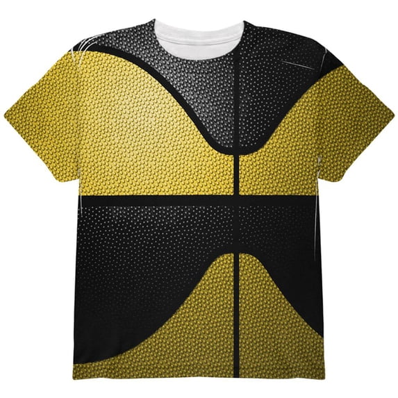 Championship Basketball Yellow & Black All Over Youth T Shirt Multi YMD