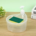 thumbnail image 2 of Kitchen Dishwasher Automatic Dispenser 2 in 1 Press Soap Dispenser Dish Brush, 2 of 8