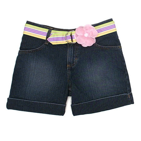 Riders - Girl's Spring Belt Shorts With Hair Band