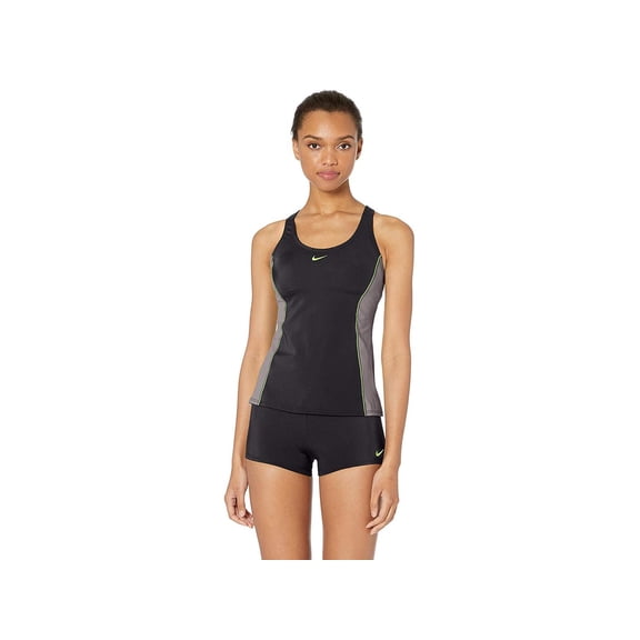 Nike Women's Standard Color Surge Powerback Tankini Swimsuit Set Small