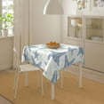 thumbnail image 6 of Beach Square Tablecloth 60x60 Inch Ruitic Navy Blue and Teal Starfish Table Cloth Waterproof Fabric Farmhouse Coastal Tablecloths Decorative for Holiday Home Party Picnic, 6 of 6