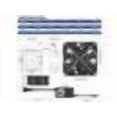 thumbnail image 2 of PANO-MOUNTS Moisture-Proof 12V DC 80mm Fan 8038 Small Computer Muffin Exhaust Vent Case Fan with 110V 120V 220V Speed Controller 3.3V-12V 1500-5000RPM Variable Speed, 2 of 7