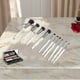 thumbnail image 4 of Conjunto de Brochas de Maquillaje Conveniente de 10 Pcs Unique Bargains para Viajes de Negocios Blanco Marrón de Lana de Fibra Artificial Plástico, 4 of 5