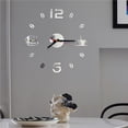thumbnail image 4 of Pared Reloj Diy Ps Reloj Silencioso Espejo Reloj Mural Calcomanía Decoración De Pared Reloj 3D Ps Espejo Pegatina seitruly HA025329-02, 4 of 6