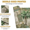 thumbnail image 4 of Tropical Palm Tree Placemats Set of 4 Summer Vintage Green Leaf Kitchen Table Mat 12x18 Inch Hawaii Beach Jungle Plant Tree Heat Resistant Washable Linen Place Mats for Dining Tables, 4 of 6