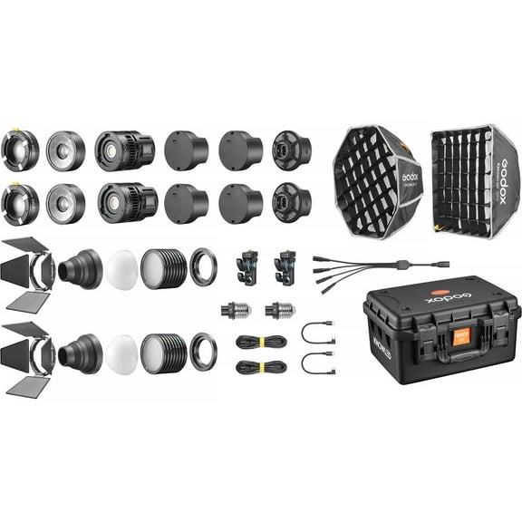 Godox MS60R KNOWLED RGB LED Light (2-Light Kit)