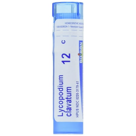 Boiron Lycopodium Clavatum 12C, 80 Pellets, Homeopathic Medicine for Bloating and