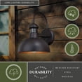 thumbnail image 6 of Vaxcel Franklin Bronze Motion Sensor Dusk to Dawn Farmhouse Barn Dark Sky Outdoor Wall Light, 6 of 9
