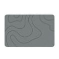 thumbnail image 2 of Shower Stone Bath Mat, Diatom Material, Water-Absorbent, Quick Drying, Non , Easy Care, Decor for Front Door, Bathroom, Living Room, Bedroom, Gray, 40Ã60cm/15.7Ã23.6in, 1PC, 2 of 7