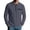 Navy, variant on Mens Long Sleeve Tops Collared Zipper Neck Golf Dressy Top Casual Dressy Worko Tees with Pockets