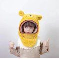 thumbnail image 1 of Gorro de invierno para niños, cálido, resistente al viento, con cinturón protector, máscara para niños y niñas, bufanda gruesa que cubre la cara, gorro integrado, 1 of 6