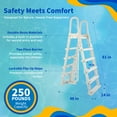 thumbnail image 5 of Belize 15-ft x 30-ft Oval 52-in Deep 6-in Top Rail Metal Wall Swimming Pool Package, 5 of 7