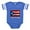 Royal Blue, variant on CafePress - Puertorico6bk - Cute Infant Baby Football Bodysuit