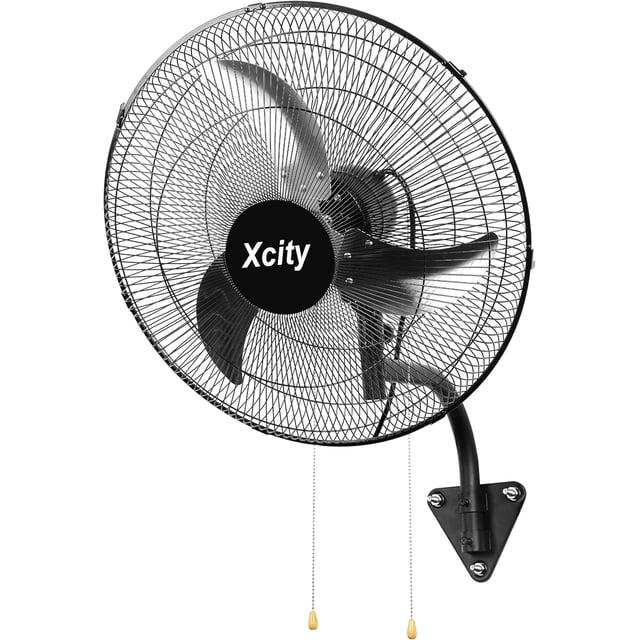 Wall-Mount Fan with Remote Control Speeds CFM High Velocity Oscillating Fan 掳 Oscillating & 掳 Adjustable Tilt for Home Office Commercial