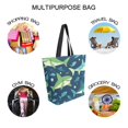 thumbnail image 7 of FORMRS Womens Canvas Tote Bag with Zipper Inner Pocket Shoulder Handbag, Sharks Pattern, 7 of 7