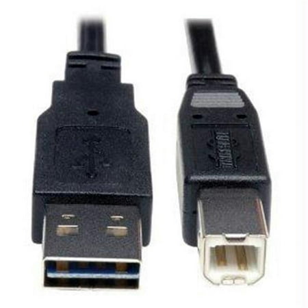 Universal Reversible Usb 2.0 Hi-speed Cable - reversible A To B M-m 10-ft