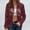 Red, variant on BinBiL Plus size clearance Women's Sheer Floral Lace Long Sleeve Zip Up Bomber Baseball Jacket Fashion Mesh Hollow Out See Through Lightweight Coat