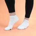 thumbnail image 4 of BambooMN Women's Rayon from Bamboo Athletic Ankle Socks - White - Size 4-9 - 4 Pairs, 4 of 4