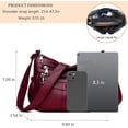 thumbnail image 5 of Sunyuer Crossbody Bags For Women Pocketbooks Soft PU Leather Purses and Handbags Multi Pocket Shoulder Bag, 5 of 7