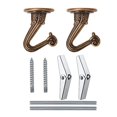 thumbnail image 1 of Bnafes 2 Juegos De Ganchos De Techo De Metal, Ganchos De Techo Resistentes Con Herrajes Para Colgar Plantas/Candelabros/Campanas De Viento/Adornos (Color Bronce), 1 of 4