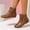 Brown, variant on Casual Flat Booties for Everyday Wear,Stylish Slip-On Boots with Comfortable Flat Soles,Versatile for Any Occasion in Spring and Summer White/5.5(36)