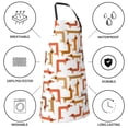 thumbnail image 5 of Kdxio Dachshund Dog Apron with Pockets Adjustable Kitchen Aprons for Men Women Waterproof Aprons for Cooking,Drawing,Crafting, Baking Household Cleaning, 5 of 8