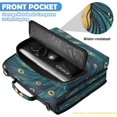 thumbnail image 6 of Zipper Binder with Shoulder Strap 2 inch 3 Ring Waterproof File Folder Organizer Bag 500 Sheet Swirling Tail Feathers, 6 of 8