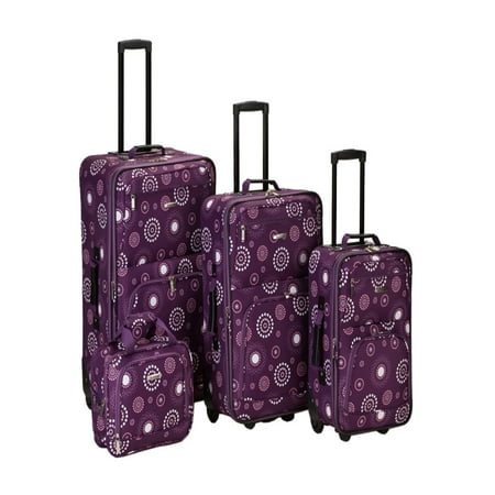 Rockland Luggage Impulse 4 Piece Expandable Luggage Set, Multiple ...