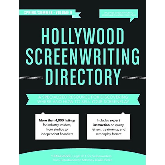 Pre-Owned Hollywood Screenwriting Directory Spring/Summer: A Specialized Resource for Discovering Where & How to Sell Your Screenplay, 9781440347351, 1440347352, Paperback, Eighth edition