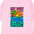 thumbnail image 4 of Inktastic Key West Sunset Tropical Vibes Boys or Girls Long Sleeve Toddler T-Shirt, 4 of 5